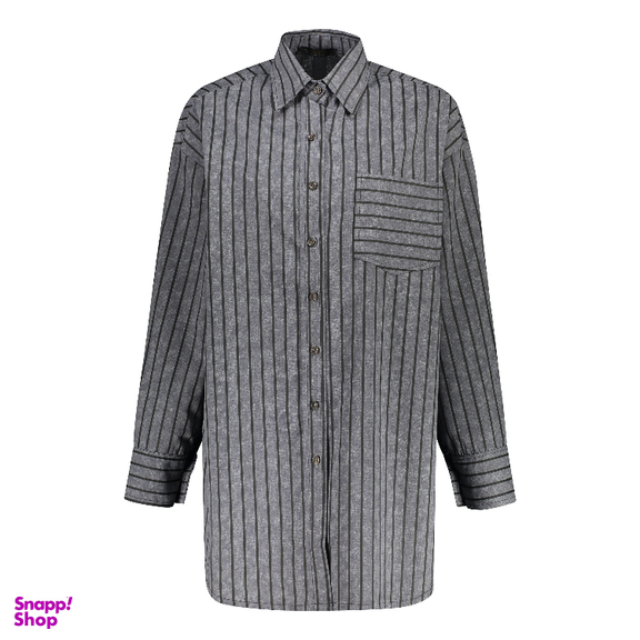 مانتو زنانه لوینت مدل سولینا کد 0117 رنگ مشکی طوسی