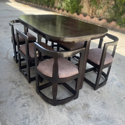 میز و صندلی ناهارخوری شش نفره گالری والریان مدل M-CH-706