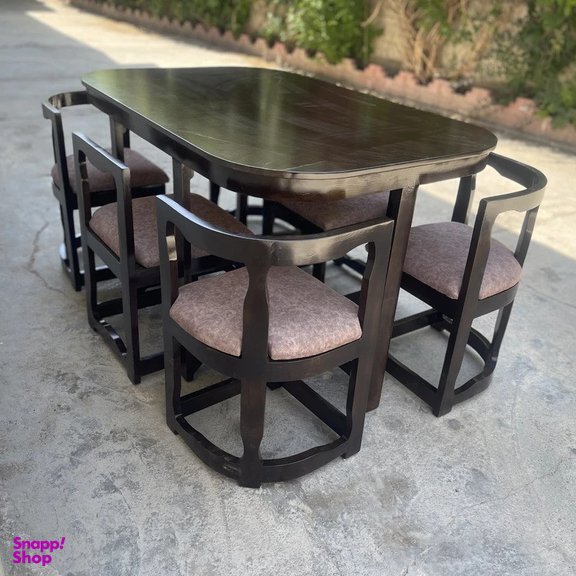 میز و صندلی ناهارخوری شش نفره گالری والریان مدل M-CH-706