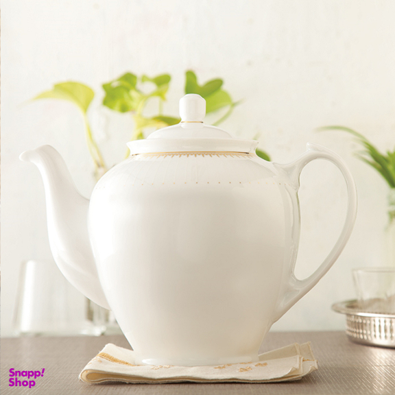 قوری چینی زرین ایران مدل هیئتی 16 سپیدار درجه عالی