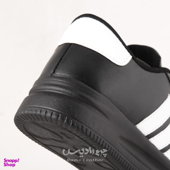 کفش روزمره زنانه چرم رادیس مدل ناروین کد 662-M.BS رنگ مشکی