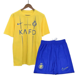 ست تیشرت و شلوارک ورزشی مردانه مدل النصر عربستان Home 2024