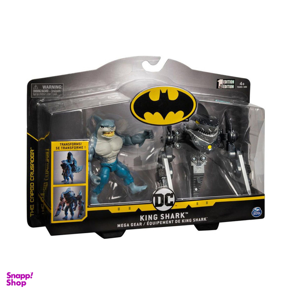 اکشن فیگور اسپین مستر مدل کینگ شارک طرح King Shark Mega Gear مجموعه 2 عددی