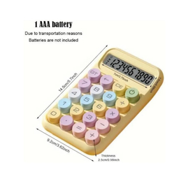 ماشین حساب فانتزی مدل مینیمال طرح رنگی رنگی