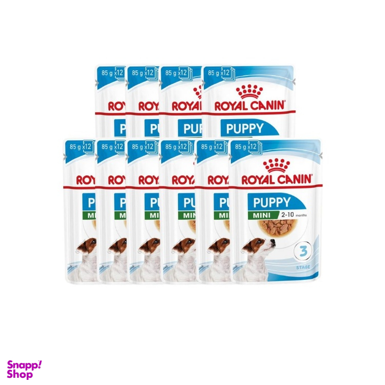 پوچ سگ رویال کنین مدل Mini Puppy بسته 10 عددی