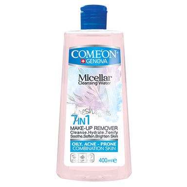 میسلار واتر آرایش صورت کامان مدل Oily Skin حجم 400 میلی‌ لیتر