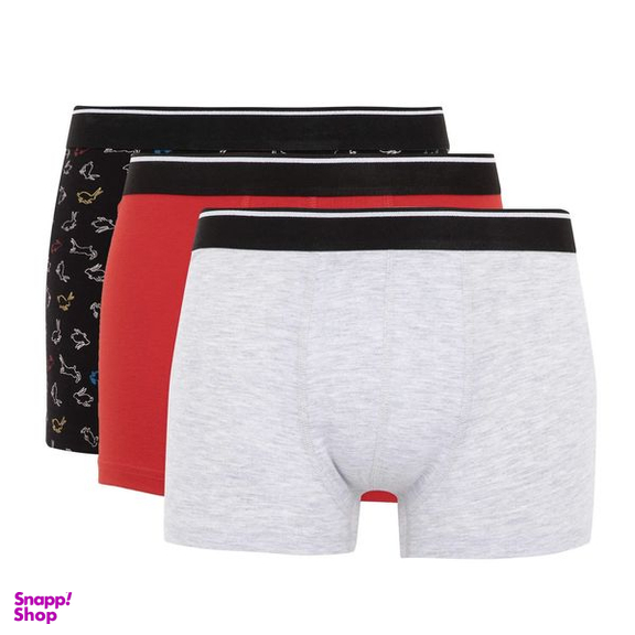 شورت مردانه دفکتو مدل آنتی باکتریال بسته 3 عددی