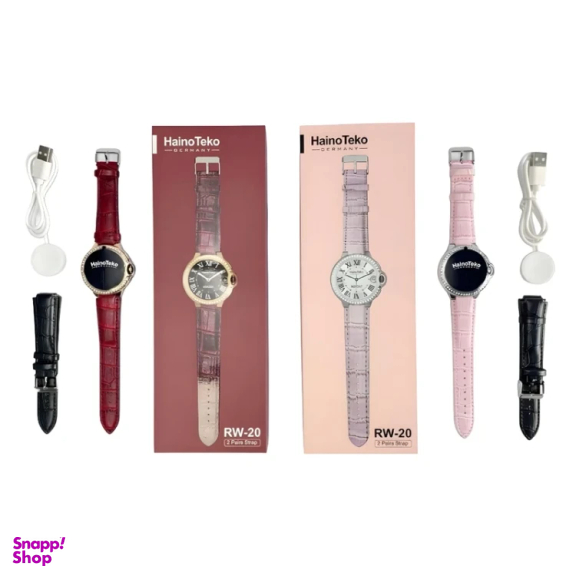 ساعت هوشمند هاینو تکو مدل RW-20 بند چرمی سایز 46 میلی متر