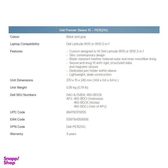 کاور لپ تاپ 14.4 اینچ دل مدل Latitude