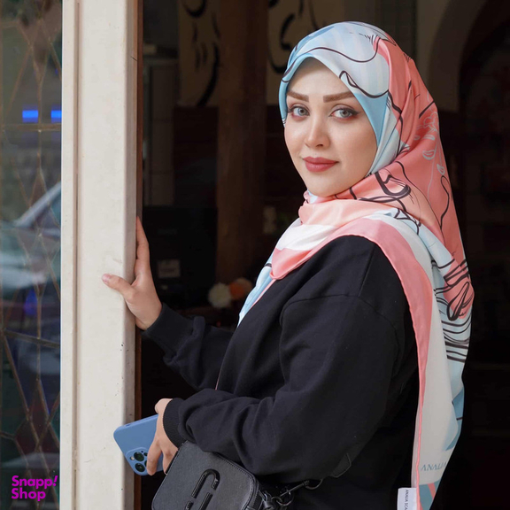 روسری زنانه آنالیا مدل ابریشم جدید بهاره طرح لاکچری کد ana-3011