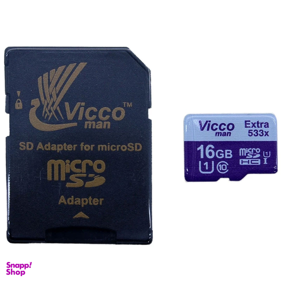 کارت حافظه microSDHC ویکو من مدل Extre 533X کلاس 10 استاندارد UHS-I U1 سرعت 80MBps ظرفیت 16 گیگابایت همراه با آداپتور SD