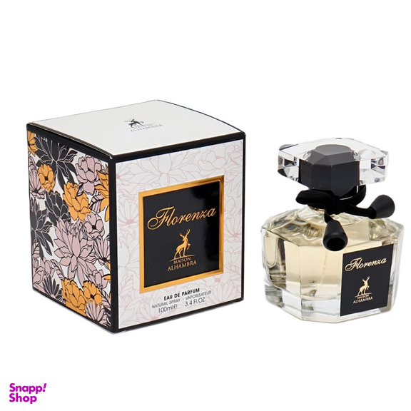 ادوپرفیوم زنانه الحمبرا مدل Florenza رایحه گرم و شیرین حجم 100 میلی لیتر