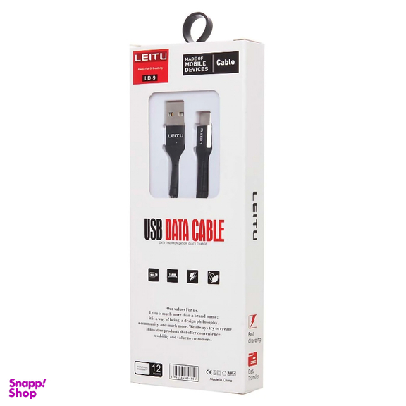 کابل تبدیل USB به MicroUSB لیتو مدل LD-9 طول 1 متر