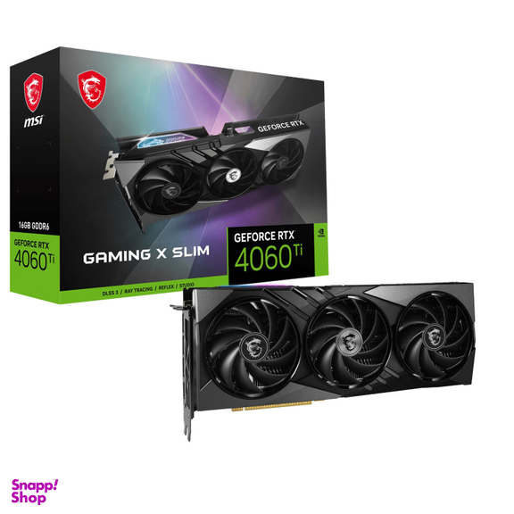 کارت گرافیک مخصوص بازی ام اس آی مدل RTX 4060 Ti GAMING X SLIM 16G