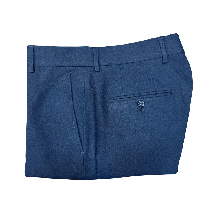 شلوار اسلیم فیت مردانه آیکت مدل فاستونی بزیاق رنگ سرمه ای