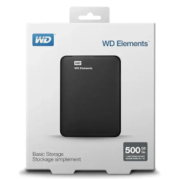 هارد دیسک اکسترنال طرح وسترن دیجیتال مدل Western Digital Elements ظرفیت 500 گیگابایت