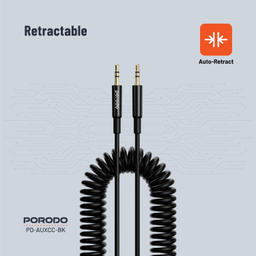 کابل Jack 3.5mm پرودو مدل Black PD-AUXCC-BK طول 1.2 متر