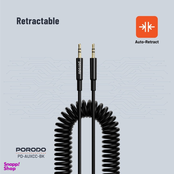 کابل Jack 3.5mm پرودو مدل Black PD-AUXCC-BK طول 1.2 متر