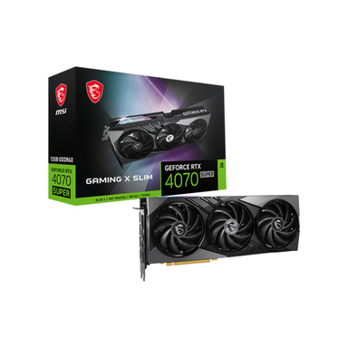 کارت گرافیک ام اس آی مدل GeForce RTX 4070 SUPER 12G GAMING X SLIM