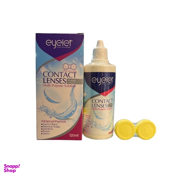 محلول شستشوی لنز آی لت مدل contact lenses حجم 120 میلی لیتر
