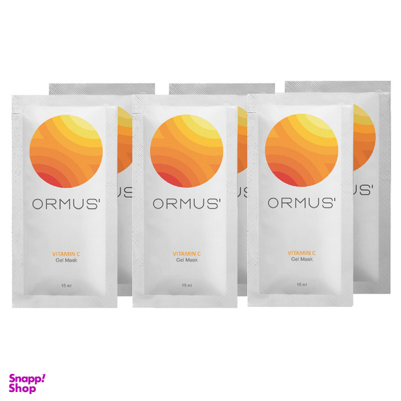 ژل ماسک صورت اورموس مدل ویتامین C حجم 15 میلی لیتر بسته 6 عددی