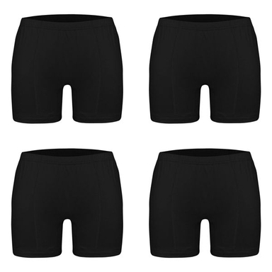 شورت مردانه ماییلدا مدل پادار پنبه ای کد 4702-4 رنگ مشکی بسته 4 عددی