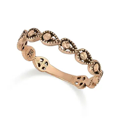 انگشتر طلا 18 عیار زنانه میلی گالری مدل میهن طرح سیاه قلم کد MT271