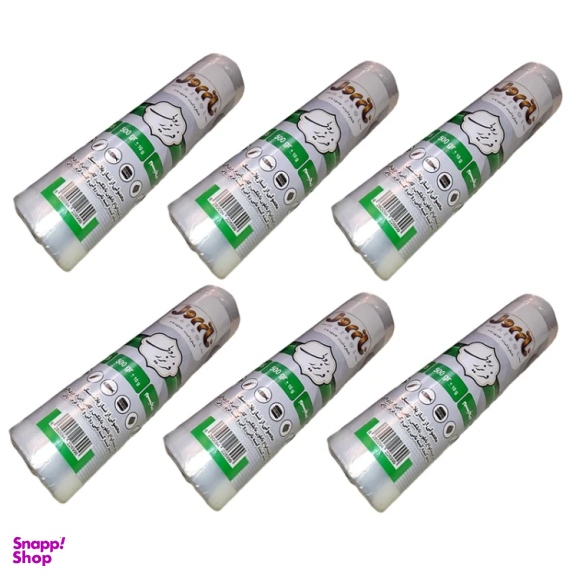 کیسه فریزر رولی نازرول مدل PRSTK وزن 500 گرم بسته 6 عددی