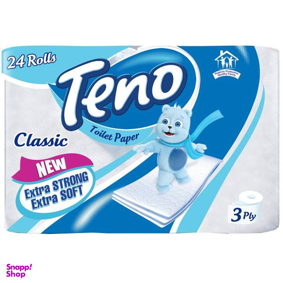 دستمال توالت تنو مدل Classic بسته 24 عددی