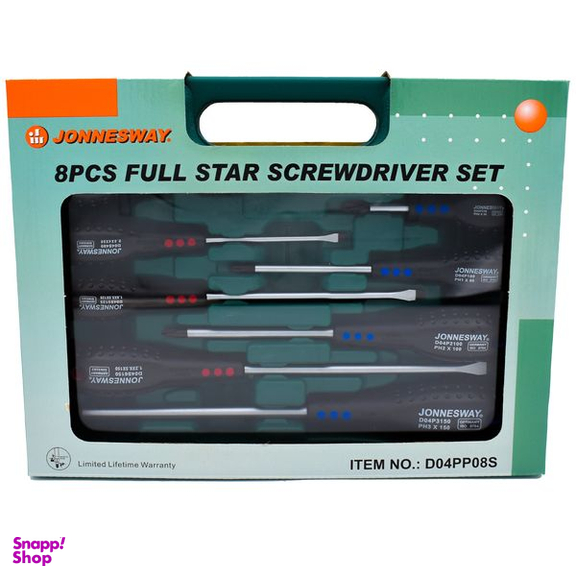 پیچ گوشتی جانزوی مدل D04PP08S  مجموعه 8 عددی