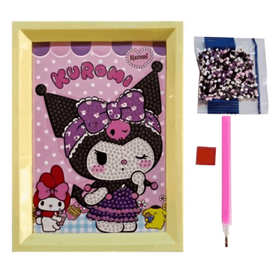 نقاشی الماسی طرح کرومی و ملودی مدل قابدار کد10