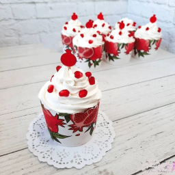 کاغذ کاپ کیک به گز طرح یلدایی بسته 12 عددی