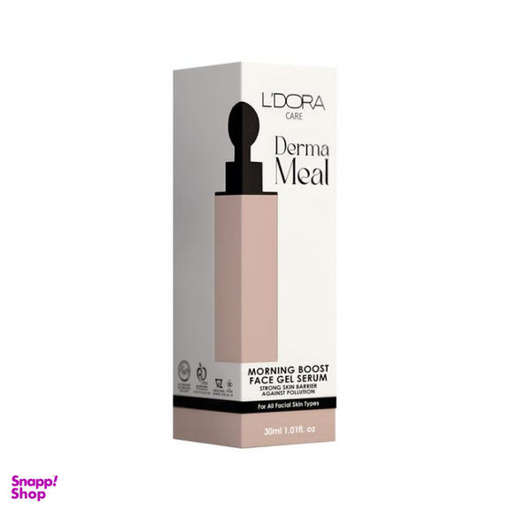 سرم ژل تقویت کننده پوست صورت لدورا مدل Derma Meal کد K1 حجم 30 میلی لیتر