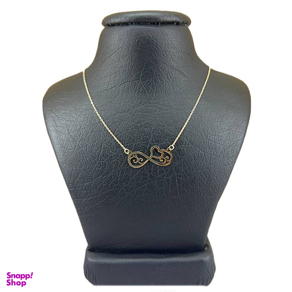 گردنبند طلا 18 عیار زنانه مدل بی نهایت کار شده ظریف کد 55465