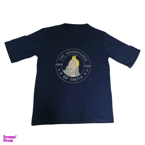 تیشرت زنانه طرح THE ADVENTURES کد ۷۲۲ رنگ سرمه ای