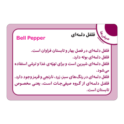 فلش کارت سبزی ها و صیفی ها انتشارات برف