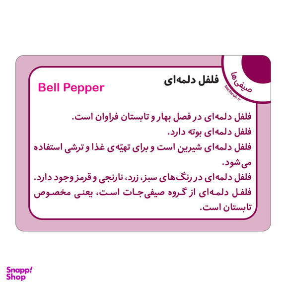 فلش کارت سبزی ها و صیفی ها انتشارات برف