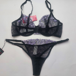 ست سوتین و شورت زنانه برتا کد 2020MY رنگ مشکی