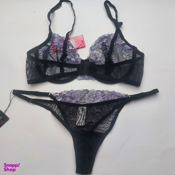 ست سوتین و شورت زنانه برتا کد 2020MY رنگ مشکی