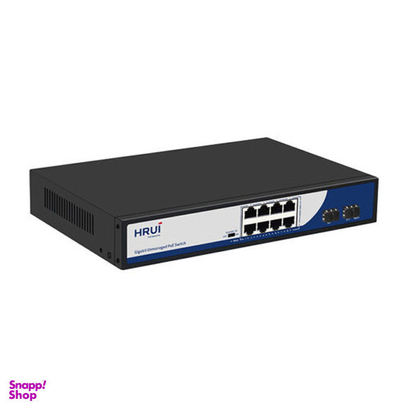 سوئیچ 8 پورت PoE گیگ اچ آر یو آی مدل HR900-AFG-82NS