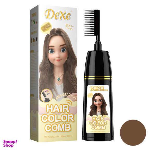 فوم رنگ مو موقت دکسی مدل Comb حجم 200 میلی لیتر رنگ قهوه ای