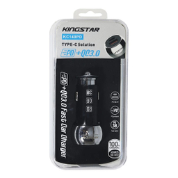 شارژر فندکی 38 وات کینگ استار مدل KC140 PD به همراه کابل USB-C