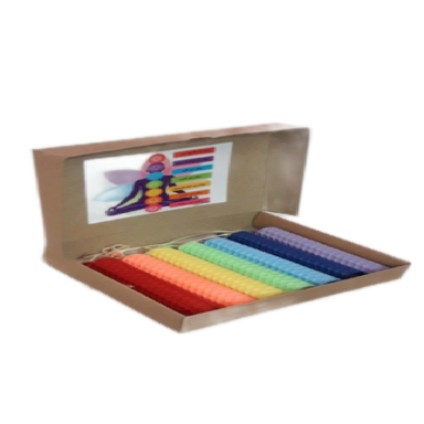 شمع  مدل هفت چاکرا برند تی تی دا مدل 06868 سایز متوسط مجموعه 7 عددی