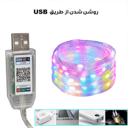 ریسه هوشمند ال ای دی مدل RGB-APP کد gh-21 طول 10 متر