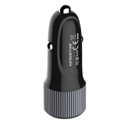 شارژر فندکی 38 وات کینگ استار مدل KC135i PD به همراه کابل USB-C به لایتنینگ