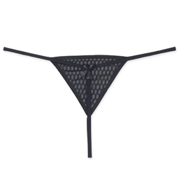 ست دو شورت و سوتین هارنس دار ژوبین طرح لونه زنبوری رنگ مشکی