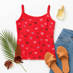 تاپ راحتی زنانه ماییلدا مدل قلبی کد 5328-3