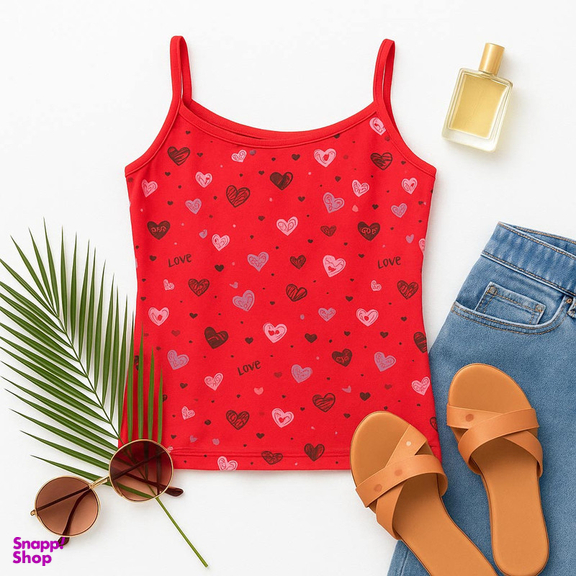 تاپ راحتی زنانه ماییلدا مدل قلبی کد 5328-3