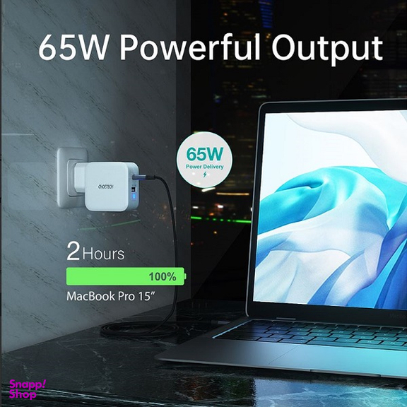 شارژر دیواری سریع چویتک 65 وات USB Type C مدل PD8002