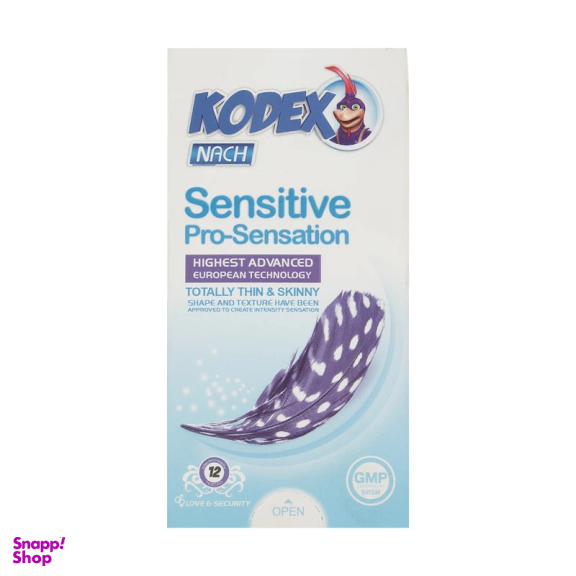 کاندوم ناچ کدکس مدل Sensitive Pro Sensation بسته 12 عددی